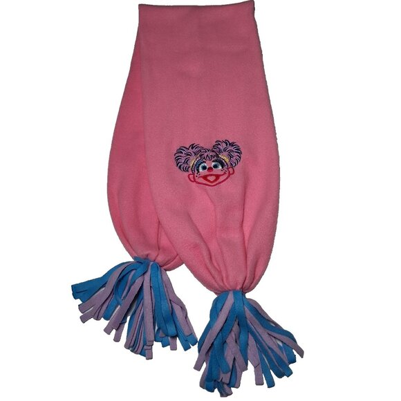 Sesame Street Other - Sesame Street Fleece Scarf Abby Cadabby Character Pink Fringe Winter